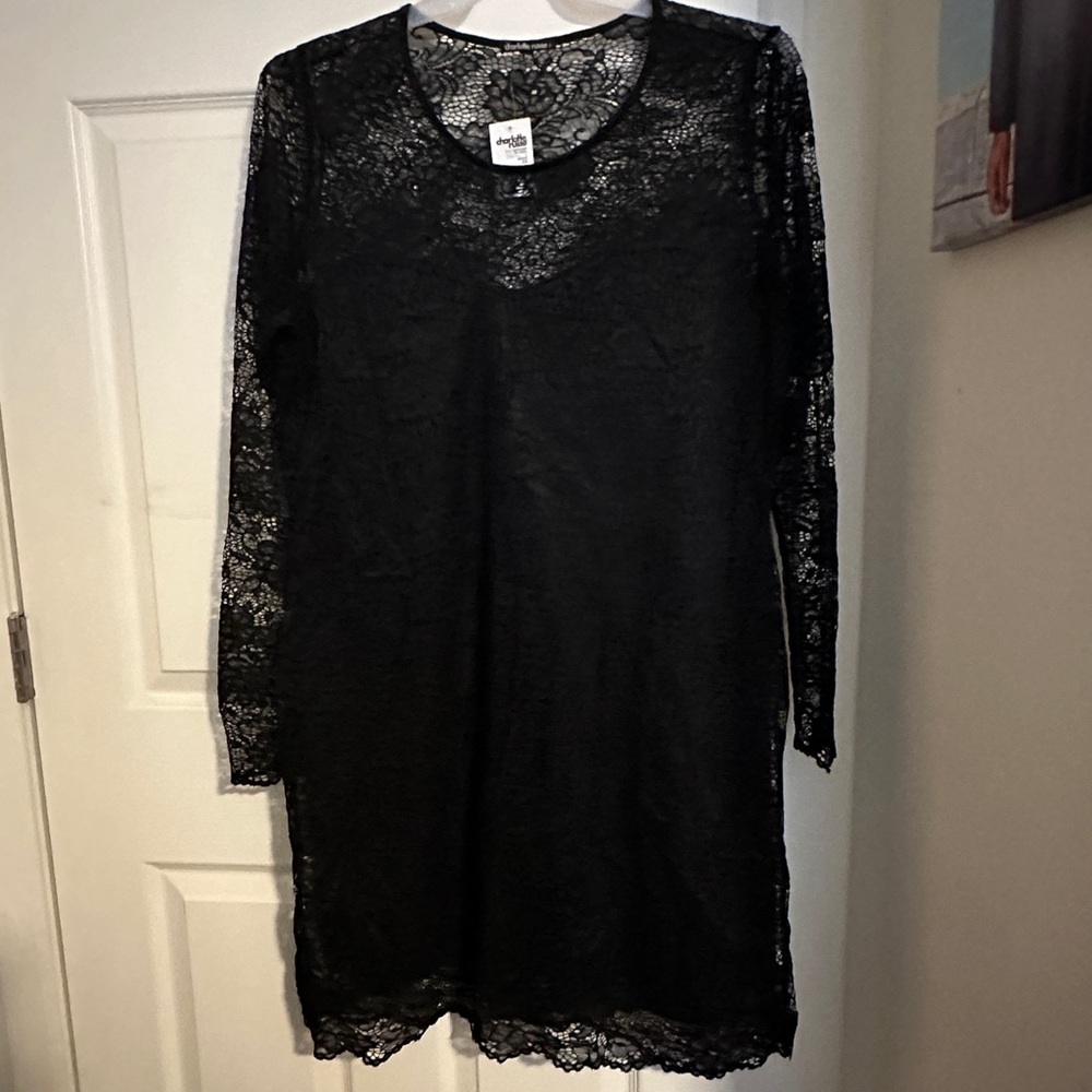 Charlotte Russe 3x sweetheart neckline lace dress
